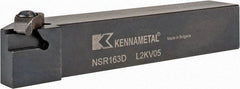 Kennametal - External Thread, Right Hand Cut, 25.4mm Shank Width x 25.4mm Shank Height Indexable Threading Toolholder - 152.4mm OAL, N.3R Insert Compatibility, NS Toolholder, Series Top Notch - Top Tool & Supply