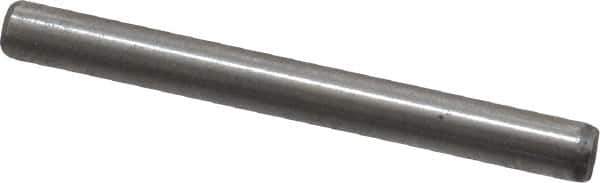 Value Collection - 1/8" Diam x 1-1/4" Pin Length Grade 8 Alloy Steel Standard Dowel Pin - C 50-58 Hardness, 3,200 Lb Breaking Strength, 1 Beveled & 1 Rounded End - Top Tool & Supply