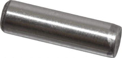 Value Collection - 1/4" Diam x 7/8" Pin Length Grade 8 Alloy Steel Standard Dowel Pin - C 50-58 Hardness, 12,800 Lb Breaking Strength, 1 Beveled & 1 Rounded End - Top Tool & Supply