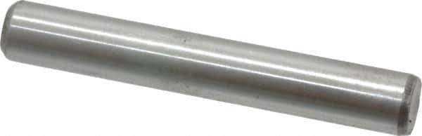 Value Collection - 3/8" Diam x 2-1/2" Pin Length Grade 8 Alloy Steel Standard Dowel Pin - C 50-58 Hardness, 28,700 Lb Breaking Strength, 1 Beveled & 1 Rounded End - Top Tool & Supply