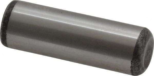 Value Collection - 1/2" Diam x 1-1/2" Pin Length Grade 8 Alloy Steel Standard Dowel Pin - C 50-58 Hardness, 51,000 Lb Breaking Strength, 1 Beveled & 1 Rounded End - Top Tool & Supply