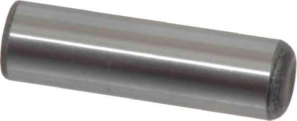 Value Collection - 1/2" Diam x 1-3/4" Pin Length Grade 8 Alloy Steel Standard Dowel Pin - C 50-58 Hardness, 51,000 Lb Breaking Strength, 1 Beveled & 1 Rounded End - Top Tool & Supply