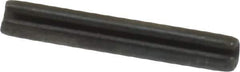 Made in USA - 3/32" Diam x 5/8" Long Slotted Spring Pin - Grade 1070-1090 Alloy Steel, Black Oxide Finish - Top Tool & Supply