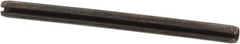 Made in USA - 3/32" Diam x 1-3/8" Long Slotted Spring Pin - Grade 1070-1090 Alloy Steel, Black Oxide Finish - Top Tool & Supply