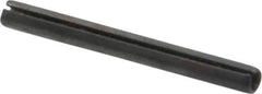 Made in USA - 1/16" Diam x 5/8" Long Slotted Spring Pin - Grade 1070-1090 Alloy Steel, Black Oxide Finish - Top Tool & Supply