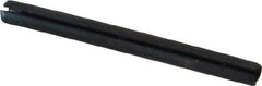 Made in USA - 1/16" Diam x 3/4" Long Slotted Spring Pin - Grade 1070-1090 Alloy Steel, Black Oxide Finish - Top Tool & Supply