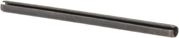 Made in USA - 1/16" Diam x 1" Long Slotted Spring Pin - Grade 1070-1090 Alloy Steel, Black Oxide Finish - Top Tool & Supply