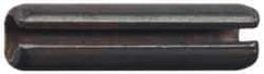 Made in USA - 7/16" Diam x 2-1/4" Long Slotted Spring Pin - Grade 1070-1090 Alloy Steel, Black Oxide Finish - Top Tool & Supply