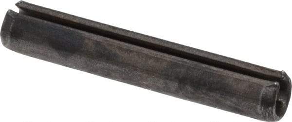 Made in USA - 1/8" Diam x 3/4" Long Slotted Spring Pin - Grade 1070-1090 Alloy Steel, Black Oxide Finish - Top Tool & Supply