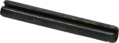 Made in USA - 1/8" Diam x 7/8" Long Slotted Spring Pin - Grade 1070-1090 Alloy Steel, Black Oxide Finish - Top Tool & Supply