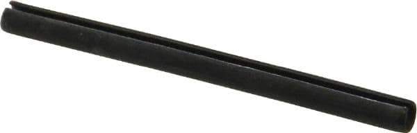 Made in USA - 1/8" Diam x 1-5/8" Long Slotted Spring Pin - Grade 1070-1090 Alloy Steel, Black Oxide Finish - Top Tool & Supply