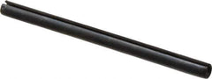 Made in USA - 1/8" Diam x 1-7/8" Long Slotted Spring Pin - Grade 1070-1090 Alloy Steel, Black Oxide Finish - Top Tool & Supply