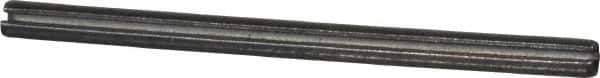 Made in USA - 1/8" Diam x 2" Long Slotted Spring Pin - Grade 1070-1090 Alloy Steel, Black Oxide Finish - Top Tool & Supply