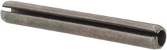 Made in USA - 3/16" Diam x 1-1/2" Long Slotted Spring Pin - Grade 1070-1090 Alloy Steel, Black Oxide Finish - Top Tool & Supply