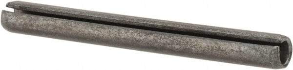 Made in USA - 3/16" Diam x 1-3/4" Long Slotted Spring Pin - Grade 1070-1090 Alloy Steel, Black Oxide Finish - Top Tool & Supply