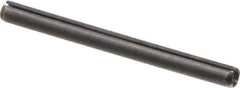 Made in USA - 3/16" Diam x 2-1/4" Long Slotted Spring Pin - Grade 1070-1090 Alloy Steel, Black Oxide Finish - Top Tool & Supply