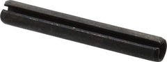 Made in USA - 1/4" Diam x 1-3/4" Long Slotted Spring Pin - Grade 1070-1090 Alloy Steel, Black Oxide Finish - Top Tool & Supply