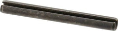 Made in USA - 1/4" Diam x 2-1/4" Long Slotted Spring Pin - Grade 1070-1090 Alloy Steel, Black Oxide Finish - Top Tool & Supply