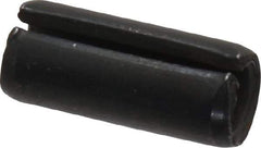 Made in USA - 5/16" Diam x 3/4" Long Slotted Spring Pin - Grade 1070-1090 Alloy Steel, Black Oxide Finish - Top Tool & Supply