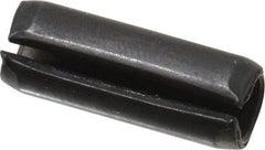 Made in USA - 5/16" Diam x 7/8" Long Slotted Spring Pin - Grade 1070-1090 Alloy Steel, Black Oxide Finish - Top Tool & Supply