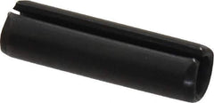 Made in USA - 5/16" Diam x 1-1/8" Long Slotted Spring Pin - Grade 1070-1090 Alloy Steel, Black Oxide Finish - Top Tool & Supply