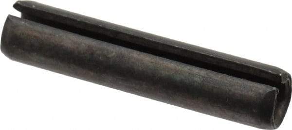 Made in USA - 5/16" Diam x 1-1/2" Long Slotted Spring Pin - Grade 1070-1090 Alloy Steel, Black Oxide Finish - Top Tool & Supply