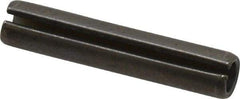 Made in USA - 5/16" Diam x 1-5/8" Long Slotted Spring Pin - Grade 1070-1090 Alloy Steel, Black Oxide Finish - Top Tool & Supply