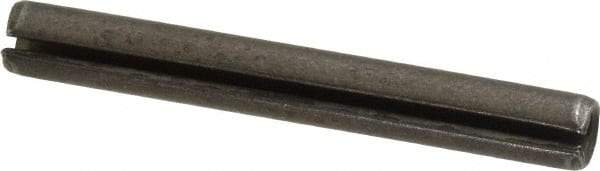 Made in USA - 5/16" Diam x 2-1/2" Long Slotted Spring Pin - Grade 1070-1090 Alloy Steel, Black Oxide Finish - Top Tool & Supply