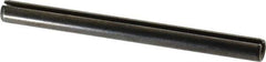 Made in USA - 5/16" Diam x 3-3/4" Long Slotted Spring Pin - Grade 1070-1090 Alloy Steel, Black Oxide Finish - Top Tool & Supply