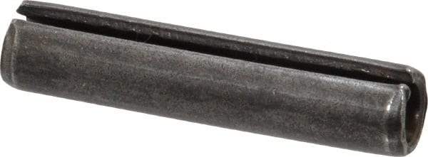 Made in USA - 3/8" Diam x 1-3/4" Long Slotted Spring Pin - Grade 1070-1090 Alloy Steel, Black Oxide Finish - Top Tool & Supply