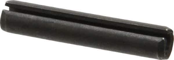 Made in USA - 3/8" Diam x 2" Long Slotted Spring Pin - Grade 1070-1090 Alloy Steel, Black Oxide Finish - Top Tool & Supply