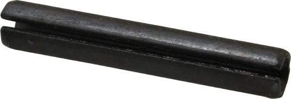 Made in USA - 3/8" Diam x 2-1/4" Long Slotted Spring Pin - Grade 1070-1090 Alloy Steel, Black Oxide Finish - Top Tool & Supply