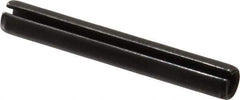 Made in USA - 3/8" Diam x 2-3/4" Long Slotted Spring Pin - Grade 1070-1090 Alloy Steel, Black Oxide Finish - Top Tool & Supply