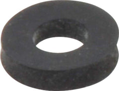 Made in USA - #10 Screw, Grade 60 Neoprene Standard Flat Washer - 0.17" ID x 3/8" OD, 0.108" Thick, Plain Finish - Top Tool & Supply