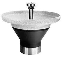 Bradley - Circular, Infrared Sensor, Internal Drain, 54" Diam, 8 Person Capacity, Terreon, Wash Fountain - 4.5 GPM, 8-1/2" Bowl Depth, 34" High - Top Tool & Supply