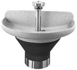 Bradley - Semi-Circular, Infrared Sensor, Internal Drain, 54" Diam, 4 Person Capacity, Terreon, Wash Fountain - 2.5 GPM, 8-1/2" Bowl Depth, 34" High - Top Tool & Supply