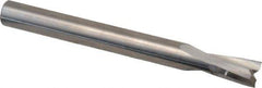 Onsrud - 1/4" Cutting Diam x 3/8" Length of Cut, 2 Flute, Upcut Spiral Router Bit - Uncoated, Right Hand Cut, Solid Carbide, 2-1/2" OAL x 1/4" Shank Diam, Double Edge, 11° Helix Angle - Top Tool & Supply