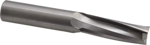 Onsrud - 3/4" Cutting Diam x 2-1/8" Length of Cut, 3 Flute, Upcut Spiral Router Bit - Uncoated, Right Hand Cut, Solid Carbide, 5" OAL x 3/4" Shank Diam, Three Edge, 10° Helix Angle - Top Tool & Supply