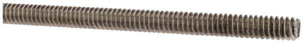 Made in USA - #10-24 UNC (Coarse), 3' Long, Stainless Steel Threaded Rod - Right Hand Thread - Top Tool & Supply