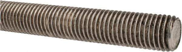 Made in USA - 7/8-9 UNC (Coarse), 3' Long, Stainless Steel Threaded Rod - Right Hand Thread - Top Tool & Supply