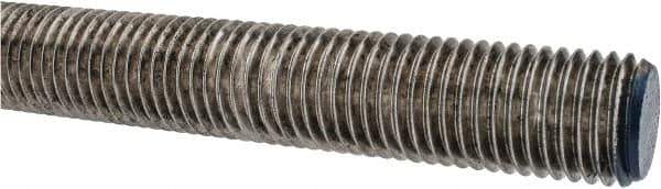 Made in USA - 1-8 UNC (Coarse), 3' Long, Stainless Steel Threaded Rod - Right Hand Thread - Top Tool & Supply