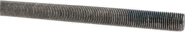 Made in USA - 1/2-20 UNF (Fine), 3' Long, Stainless Steel Threaded Rod - Right Hand Thread - Top Tool & Supply