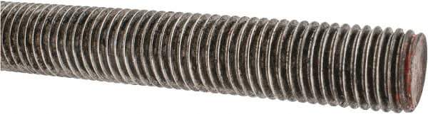 Value Collection - 7/8-9 UNC (Coarse), 3' Long, Alloy Steel Threaded Rod - Plain Finish, Right Hand Thread - Top Tool & Supply