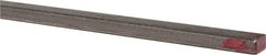 Made in USA - 36" Long x 1/8" High x 3/16" Wide, Mill Key Stock - W-1 (Water Hardening) Tool Steel - Top Tool & Supply