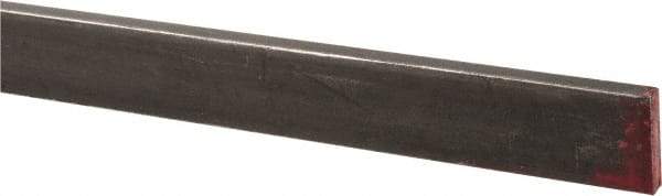 Made in USA - 36" Long x 1/8" High x 1/2" Wide, Mill Key Stock - W-1 (Water Hardening) Tool Steel - Top Tool & Supply