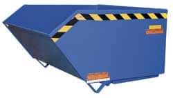 Vestil - 4,000 Lb Load Capacity, 0.25 Cu Yd, Steel Self-Dumping Hopper - 24-9/16" Wide x 45-15/16" Long x 18-1/4" High, Powder Coat Blue - Top Tool & Supply