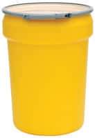 Eagle - 30 Gallon Capacity, Plastic Lever Lock, Yellow Lab Pack - 5 Gallon Container, Polyethylene, 220 Lb. Capacity, UN 1H2/X100/S Listing - Top Tool & Supply