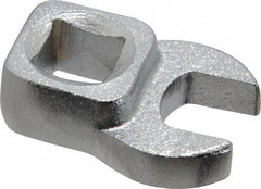 Blackhawk by Proto - 7/16" 3/8" Drive Chrome Open End Crowfoot Wrench - 1-7/32" OAL - Top Tool & Supply