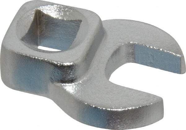 Blackhawk by Proto - 1/2" 3/8" Drive Chrome Open End Crowfoot Wrench - 1-13/32" OAL - Top Tool & Supply