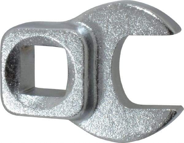 Blackhawk by Proto - 9/16" 3/8" Drive Chrome Open End Crowfoot Wrench - 1-13/32" OAL - Top Tool & Supply